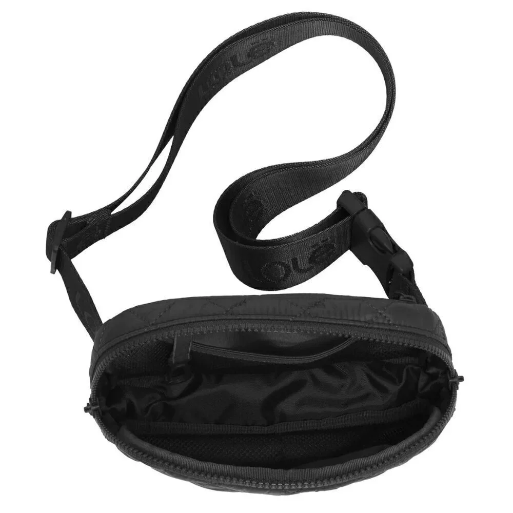 Lolë Unisex Quilted Belt Bag Black Adjustable Strap